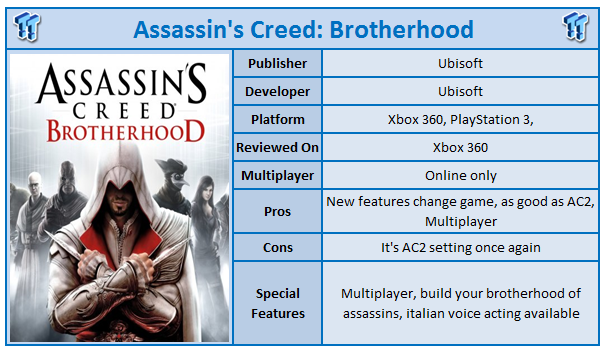 xbox assassin creed brotherhood