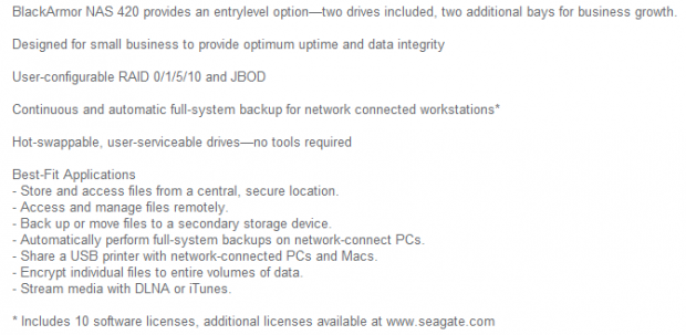 Seagate BlackArmor NAS 420 03