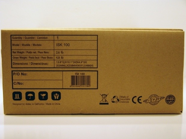 Open enlarged image Antec ISK100 Mini-ITX Desktop / HTPC Chassis 03