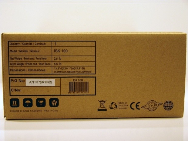 Open enlarged image Antec ISK100 Mini-ITX Desktop / HTPC Chassis 04