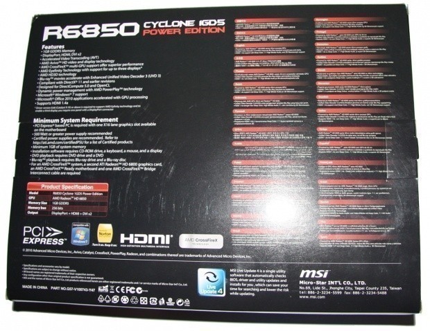 MSI Radeon HD 6850 Cyclone 1GB Power Edition Video Card 04
