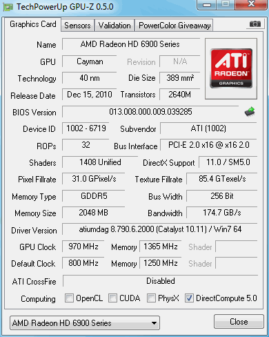 GIGABYTE Radeon HD 6950 2GB Video Card Overclocked 01 GIGABYTE Radeon HD 6950 2GB Video Card Overclocked 01