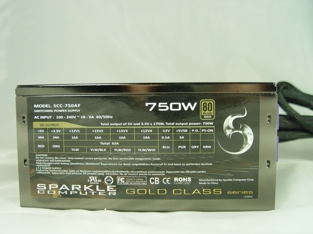 Sparkle SCC-750AF Gold Class 750W Power Supply Review 01