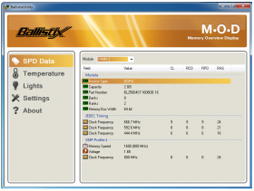 Crucial Ballistix Smart Tracer PC3-12800 4GB Kit Review 07