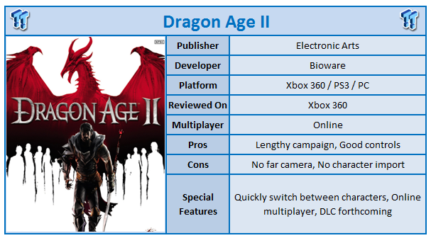 Dragon age best sale 2 xbox