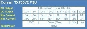 Corsair TX750V2 750 Watt Power Supply Review 02
