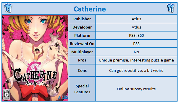 Catherine PlayStation 3 Review