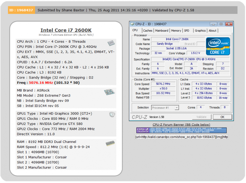 Intel 68 ASRock Z68 Extreme7 Gen3 (Intel Z68) Motherboard Review