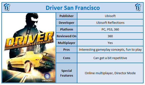 Driver San Francisco Xbox 360 Review