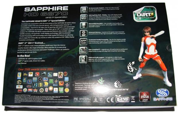 Sapphire Radeon HD 6870 Dirt 3 Edition OC Video Card Review 04