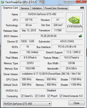 Asus Geforce Gts 450 Direct Cu Silent Video Card Review Tweaktown