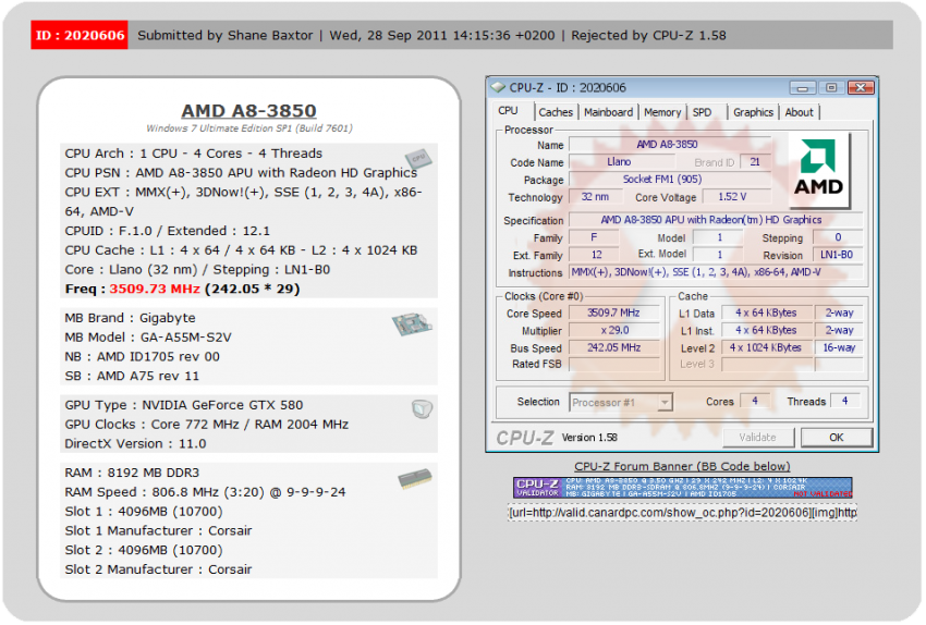 AMD A8-3850 APU Review - Llano for Desktop - Overclockers