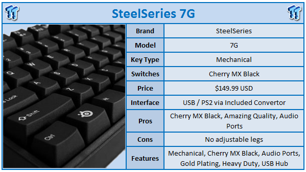 SteelSeries 7G Mechanical Keyboard Review