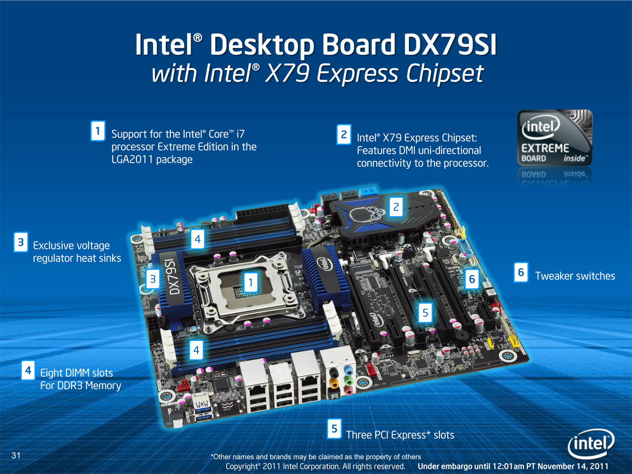 3.30 GHz LGA 2011 Socket 15 Mo Cache Version boîte Intel Processeur Core i7 3960X Extreme Edition 