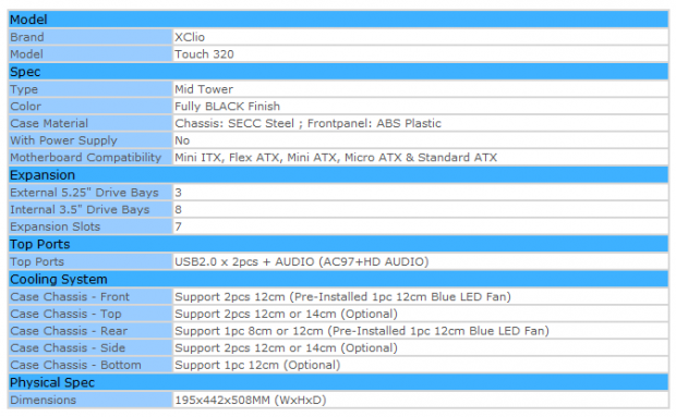 XClio Touch 320 Mid Tower Chassis Review 01