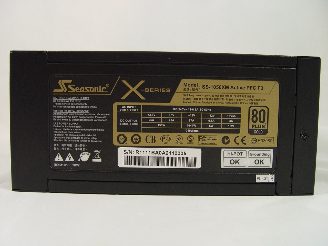 Seasonic X-750 750W 80Plus Gold Power Supply Review 
