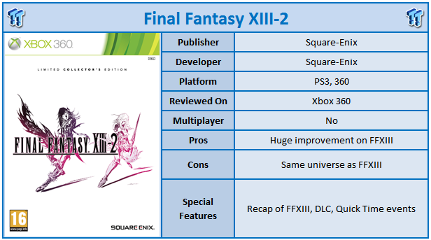 Lichaam Kapper Hedendaags Final Fantasy XIII-2 Xbox 360 Review