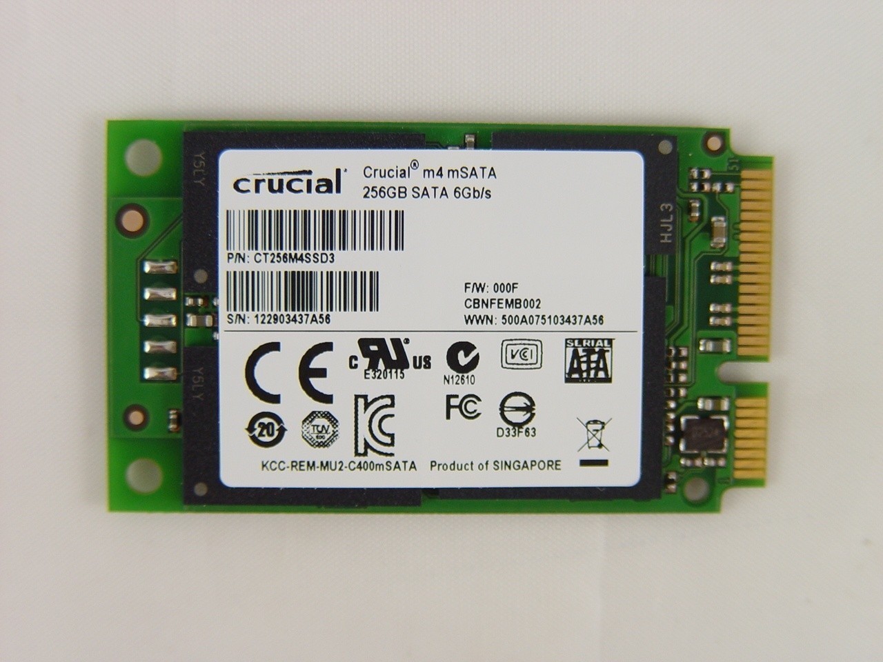 Crucial m4 mSATA 256GB Solid State Drive Review