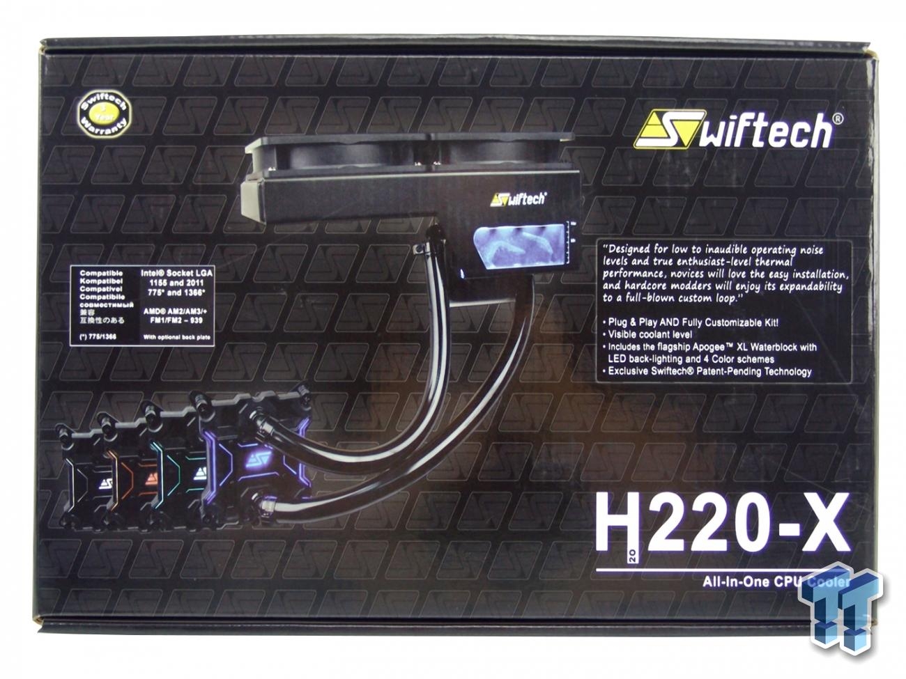 Swiftech H220-X All-In-One CPU Cooler Review
