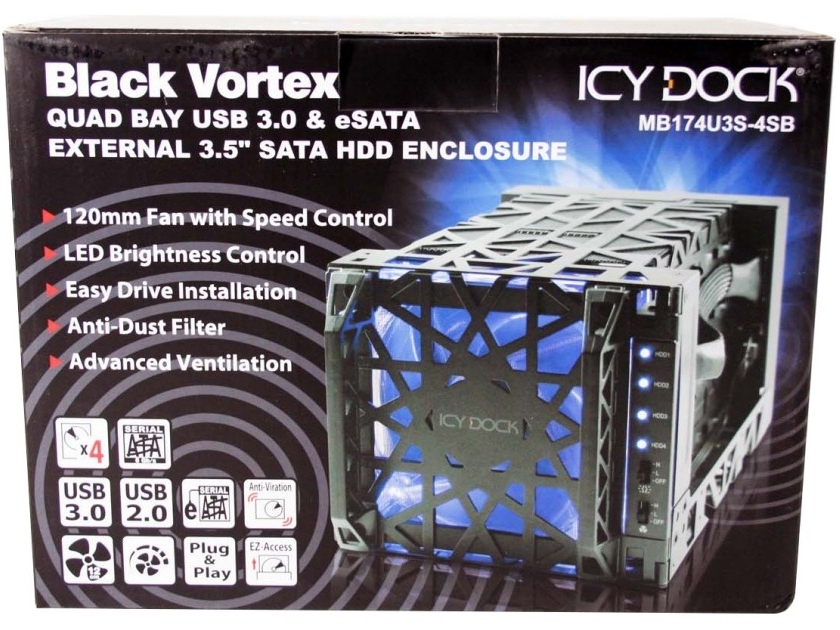 ICY DOCK Black Vortex MB174U3S-4SB USB 3.0 Storage Enclosure Review