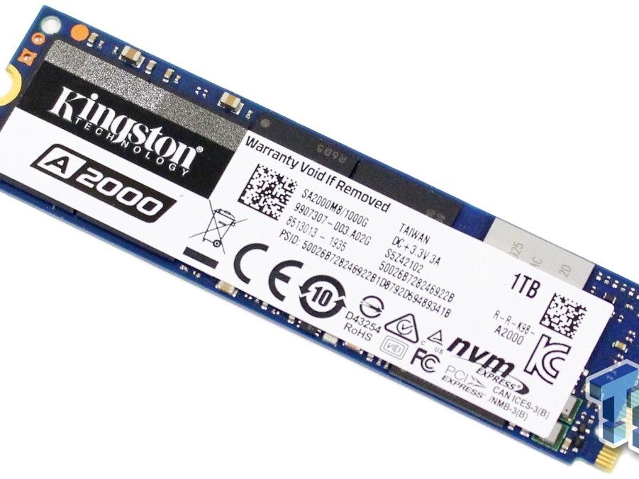 Kingston A2000 1TB NVMe PCIe Gen3 M.2 SSD Review