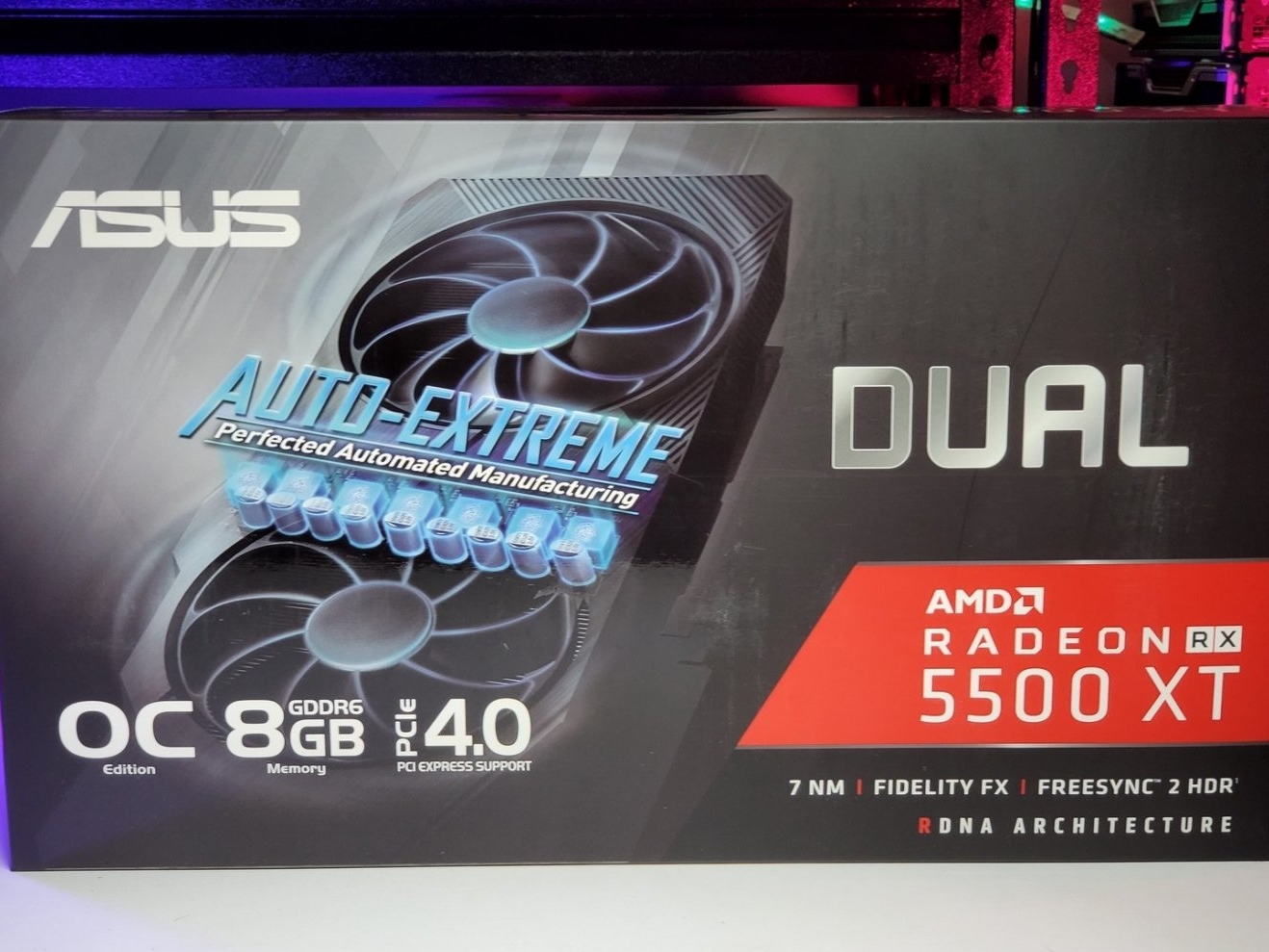 ASUS Radeon RX 5500 XT 4GB OC グラボ　GPU 9383_asus-radeon-rx-5500-xt-