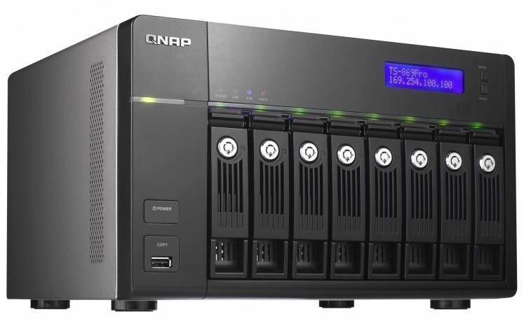 QNAP NAS TS-869 Pro Used (8 Drives Included, RAM upgraded)