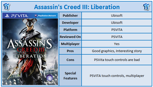 assassin's creed iii liberation ps vita