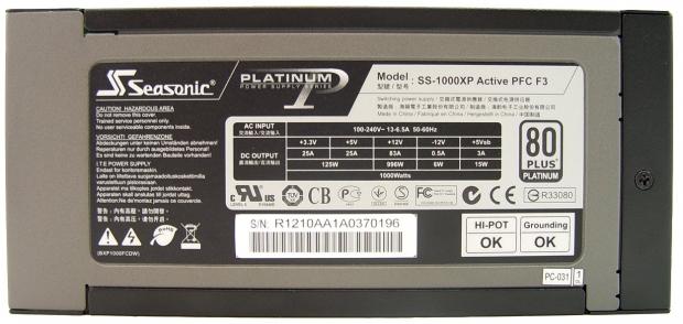 Seasonic Platinum 1000W 80 PLUS Platinum Power Supply Review 12