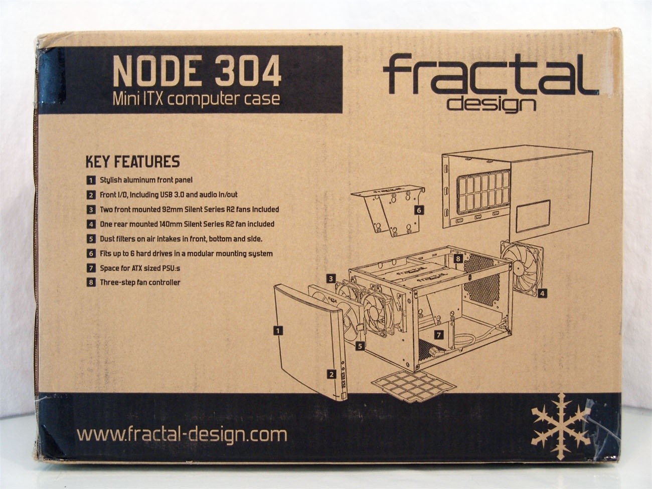 Fractal Design Node 304 Black Aluminum/Steel Mini-ITX Small Form Factor  Computer Case
