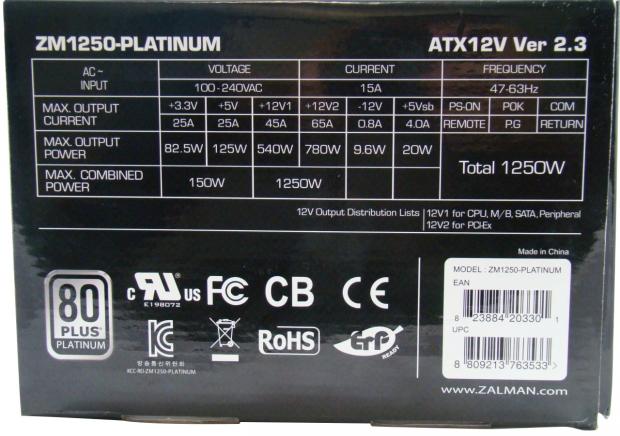 Zalman ZM1250 Platinum 1250W 80 PLUS Platinum Power Supply Review 06