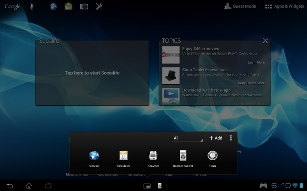 Test Sony Xperia Tablet S