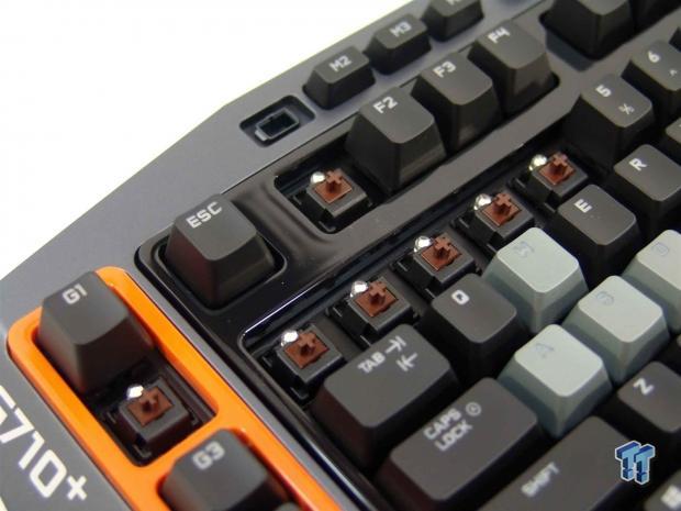 lights on the logitech g710 keyboard