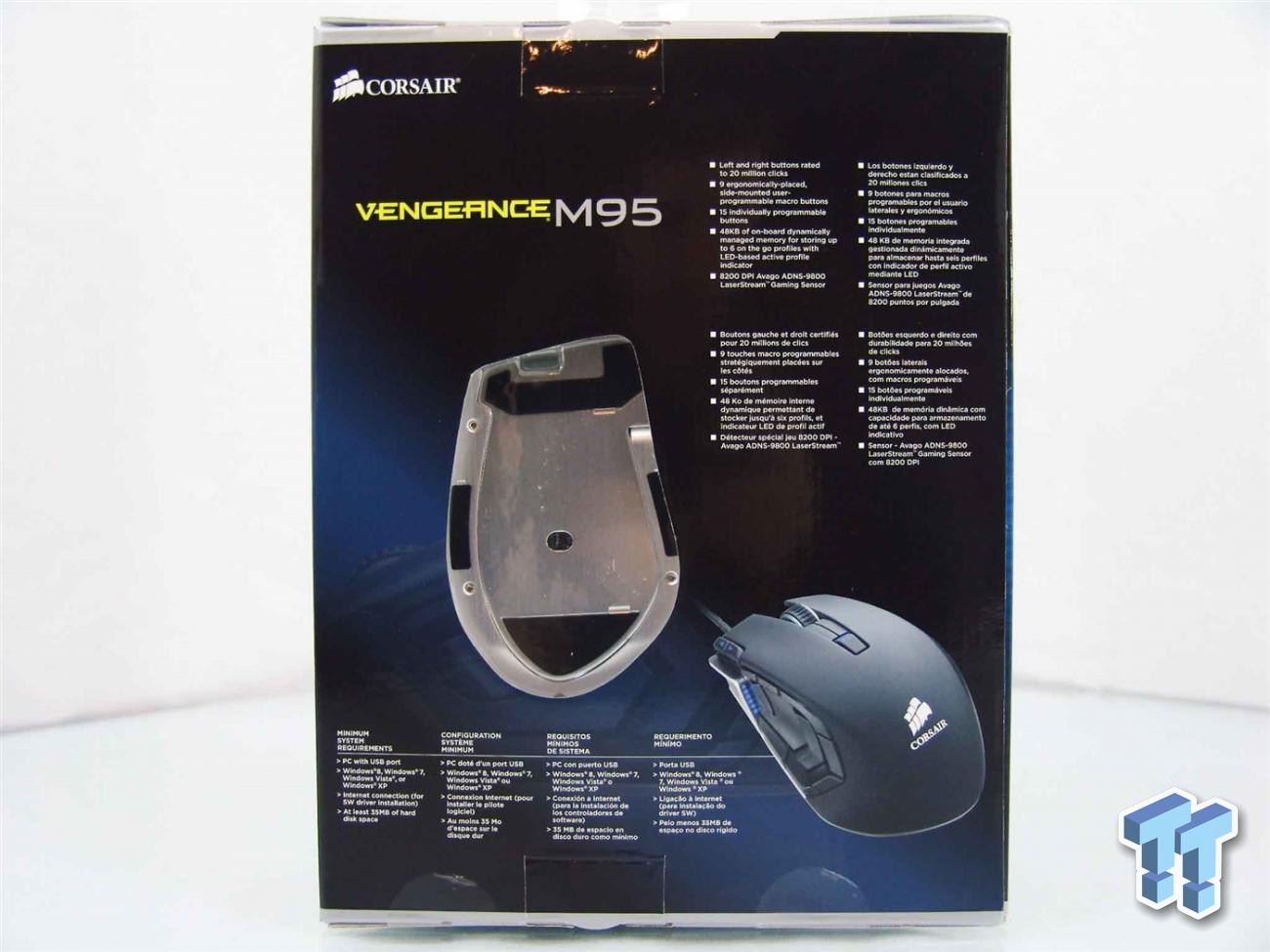 Corsair Vengeance M95 Performance MMO RTS Laser Gaming Mouse Review