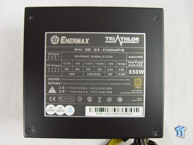 Enermax Triathlor FC 650-Watt 80 PLUS Bronze Power Supply Review 11