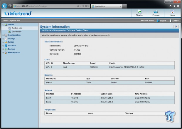 Infortrend EonNAS Pro 510 NAS Review 44
