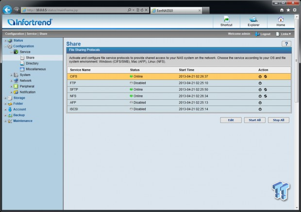 Infortrend EonNAS Pro 510 NAS Review 49