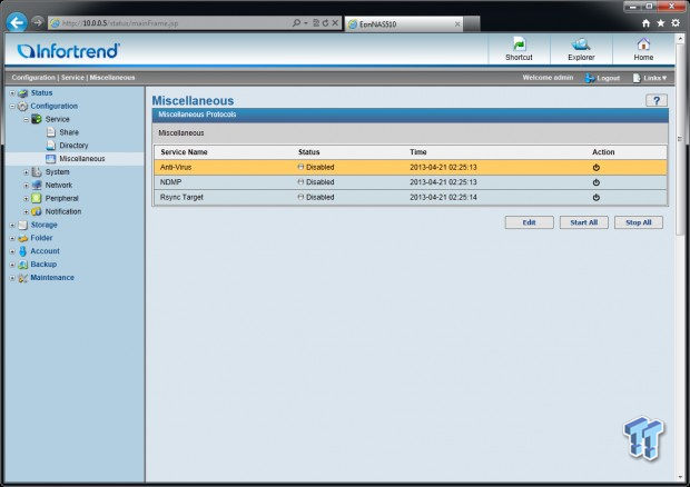 Infortrend EonNAS Pro 510 NAS Review 51