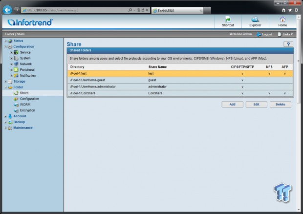 Infortrend EonNAS Pro 510 NAS Review 77