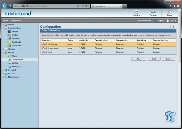 Infortrend EonNAS Pro 510 NAS Review 78