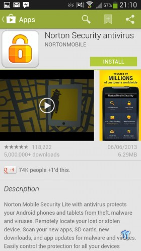 Norton Mobile Security (reviewed on an Android device) 08
