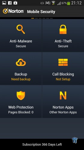 Norton Mobile Security (reviewed on an Android device) 14