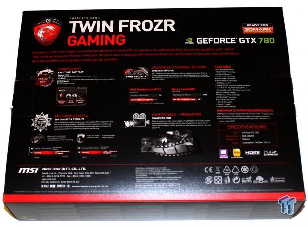 MSI GeForce GTX 780 3GB Twin Frozr Gaming OC Overclocked Video Card Review 04 MSI GeForce GTX 780 3GB Twin Frozr Gaming OC Overclocked Video Card Review 04