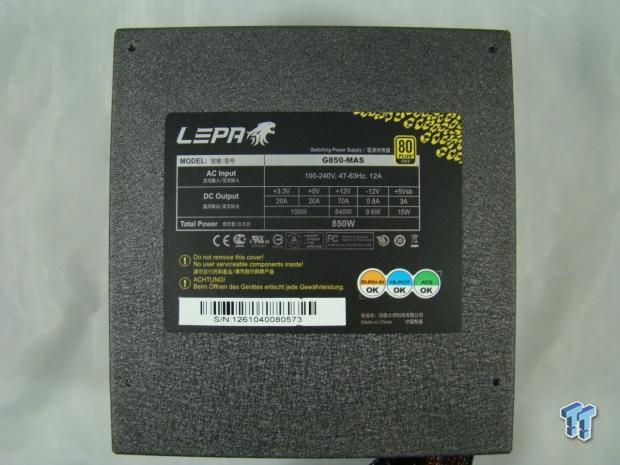 LEPA G850-MA 850-Watt 80 PLUS Gold Power Supply Review 11