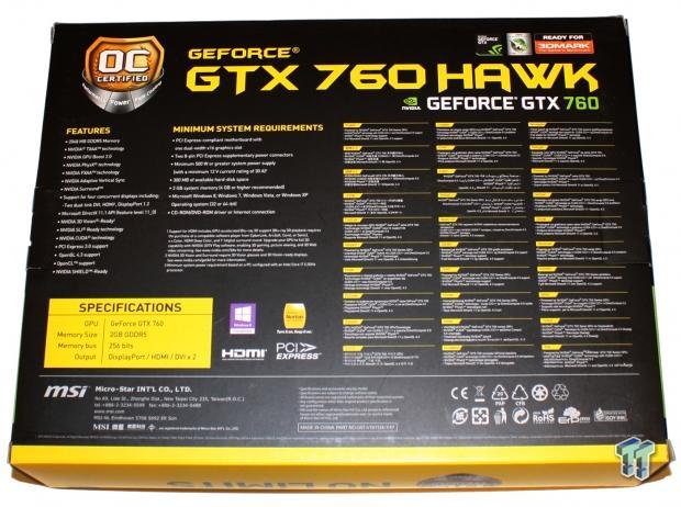 MSI GeForce GTX 760 2GB HAWK Overclocked Video Card Review 06 MSI GeForce GTX 760 2GB HAWK Overclocked Video Card Review 06