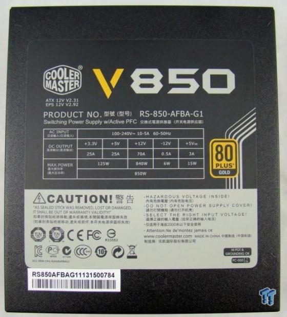 Cooler Master V850 850-Watt 80 PLUS Gold Power Supply Review 11 Cooler Master V850 850-Watt 80 PLUS Gold Power Supply Review 11