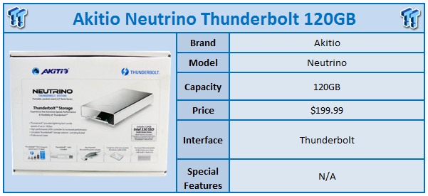 AKiTiO Neutrino Thunderbolt 120GB Aluminium SSD Enclosure Review 99 AKiTiO Neutrino Thunderbolt 120GB Aluminium SSD Enclosure Review 99