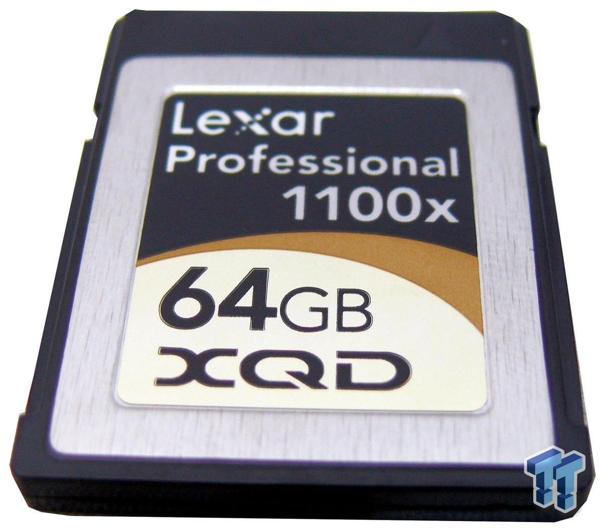 Cartes Lexar Professional 1100x XQD 32 Go et 64 Go - Lecteur Lexar XQD