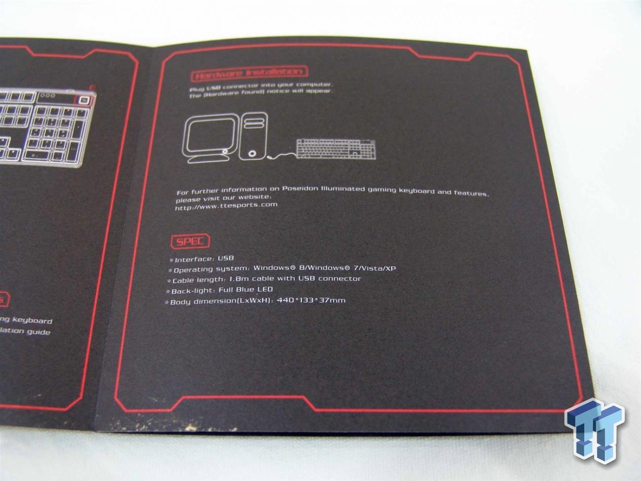 tt esports poseidon illuminated mechanical keyboard review tweaktown