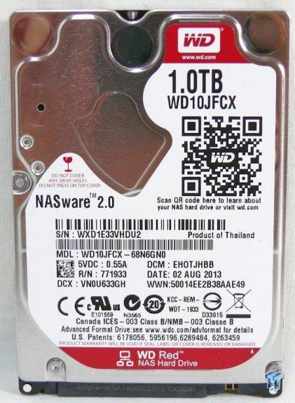 WD Red 2.5 1TB HDD Review (WD10JFCX) 